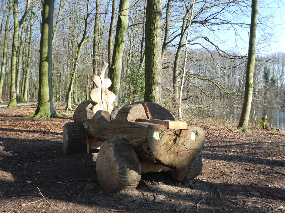 Duurzame auto in het Haagse Bos