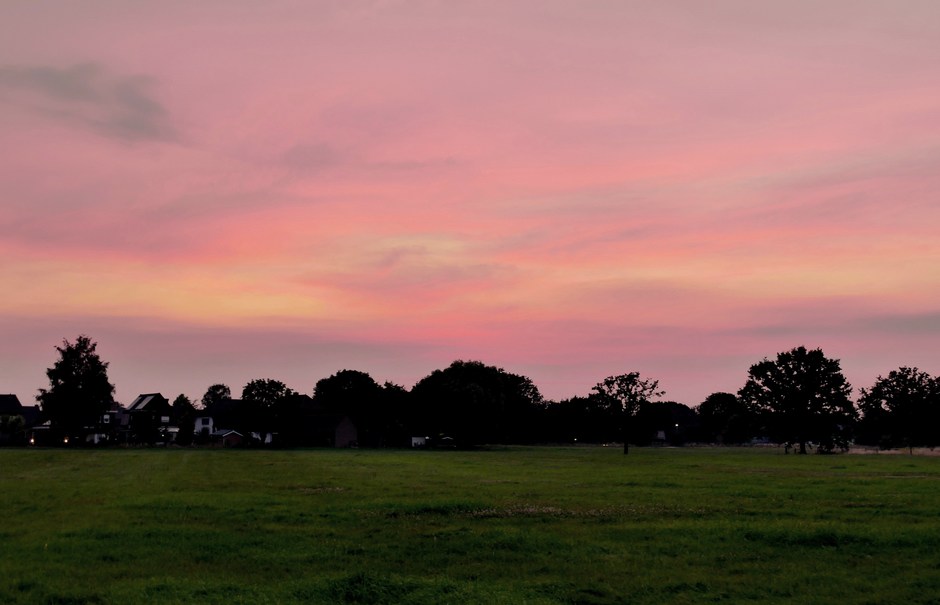 Paarlemoere avondlucht in Schinveld