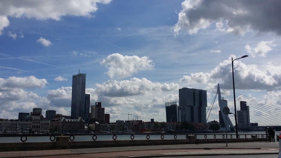 heerlijk weer vanmiddag in Rotterdam