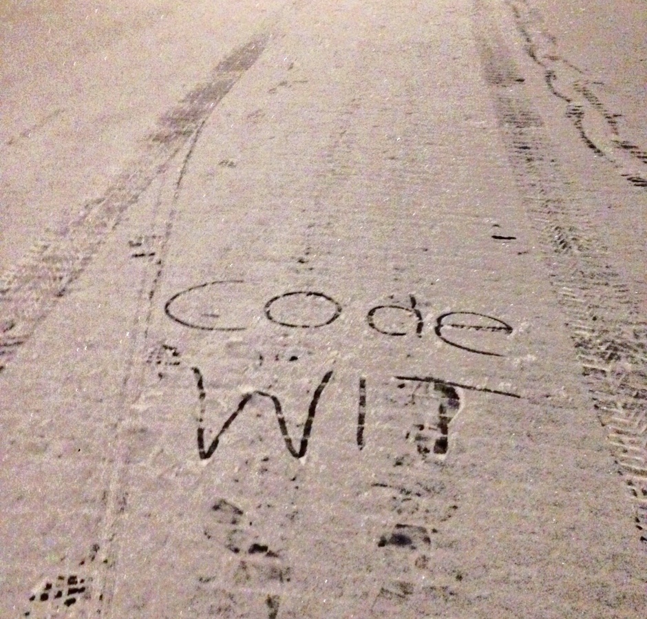 Kans op sneeuw; code wit