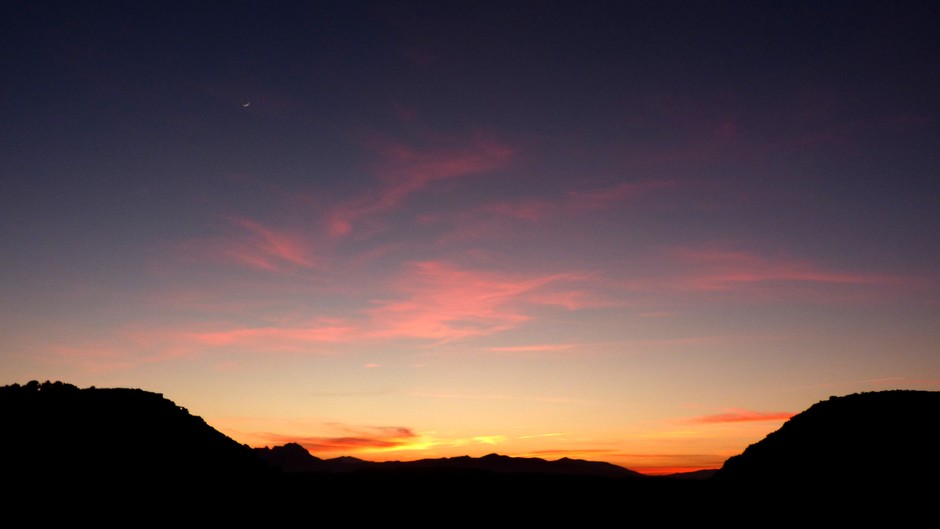 Costa Blanca, Na zonsondergang en ook nog 9% de maan
