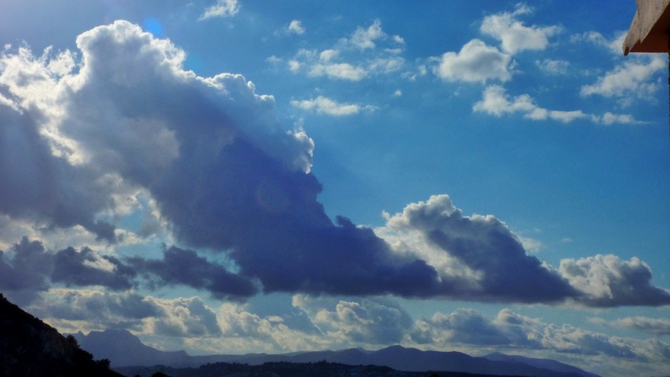 Wolken trekken weg aan de Costa Blanca