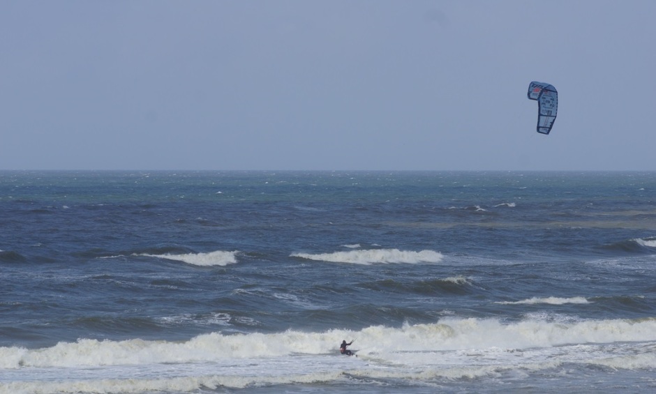 Lekker weer voor de kite surfers