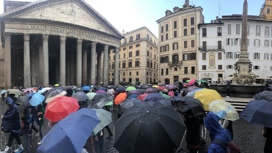 Regen in Rome