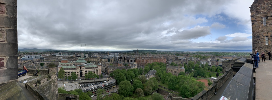Bewolking boven Edinburgh 