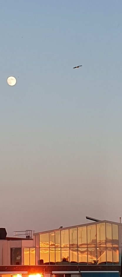 Zonsondergang/maan