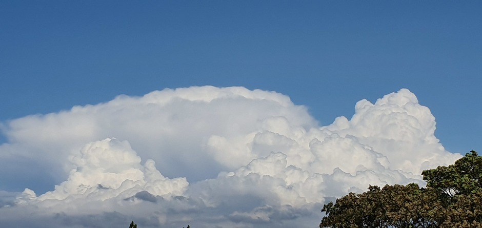 Enorme Wolkenmassa.