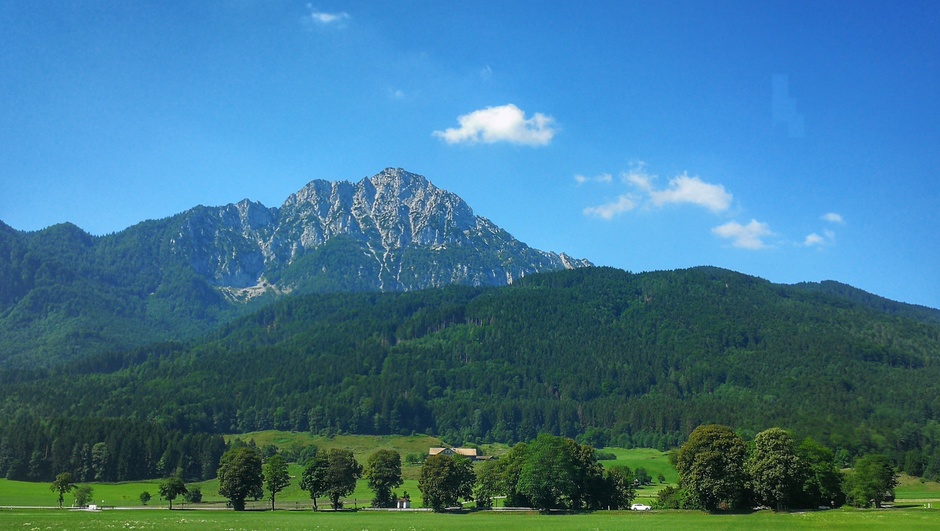 Bijna strakblauw in de Alpen 