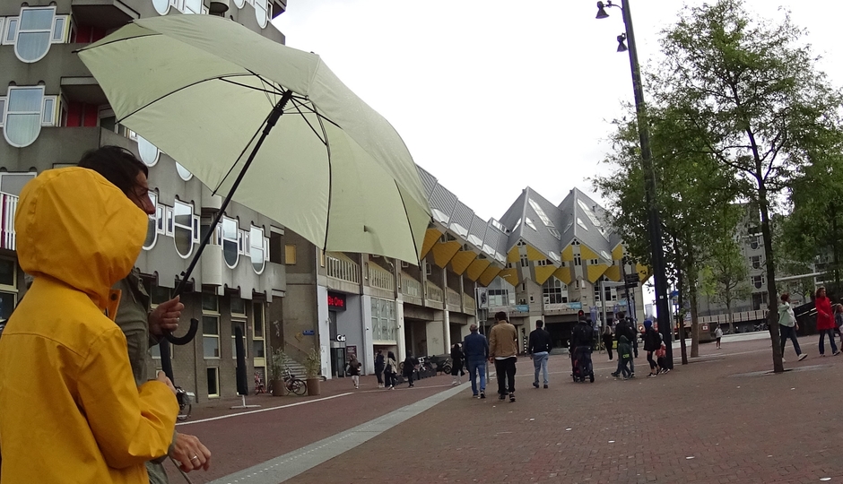 Rotterdam in de regen