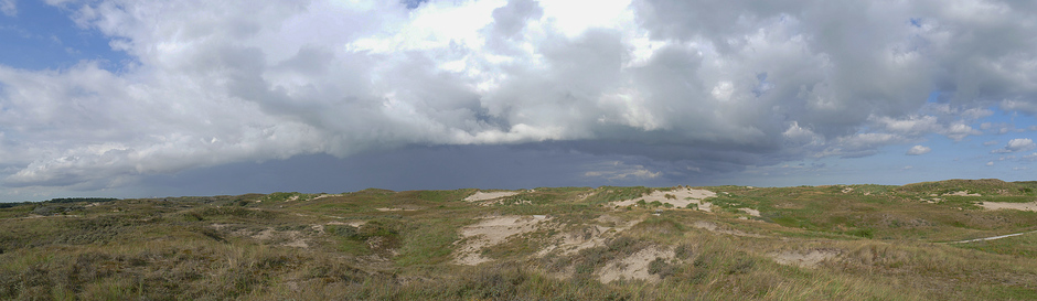  Bui boven de Noordzee Wassenaar, panoramafoto