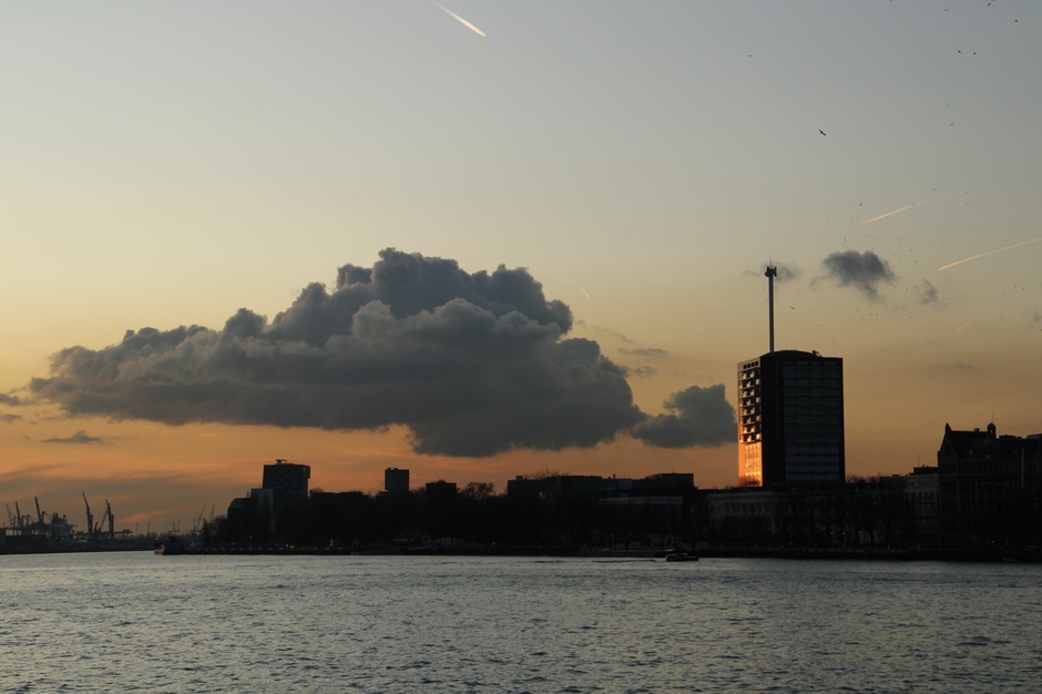 Zonsondergang Rotterdam