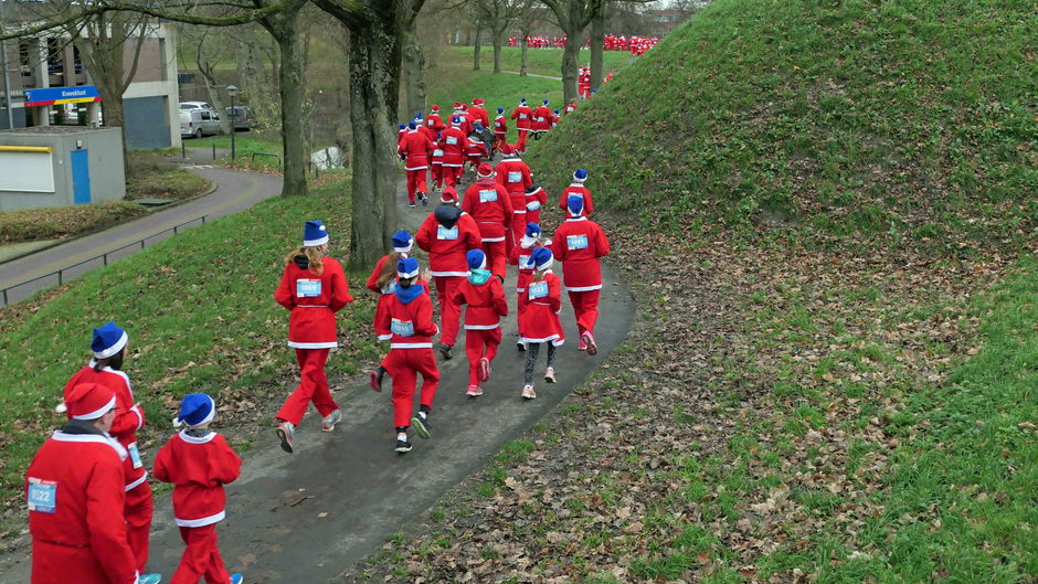 Santa Run op de Vestingwallen van Gorinchem
