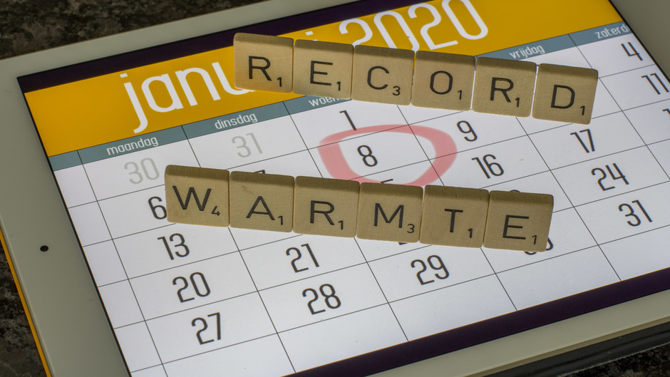Vandaag een record warme dag voor 8 januari 