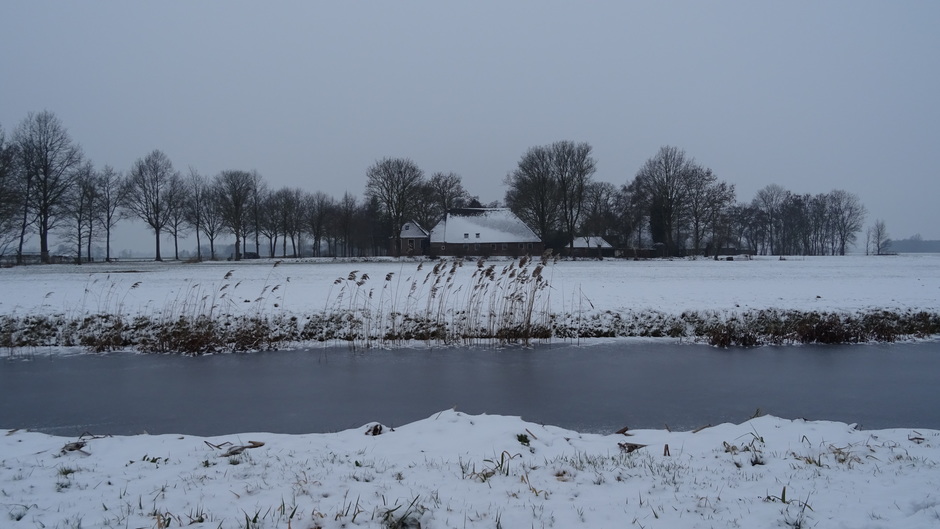 Vandaag een jaar geleden winter wonderland in Sintjohannesga