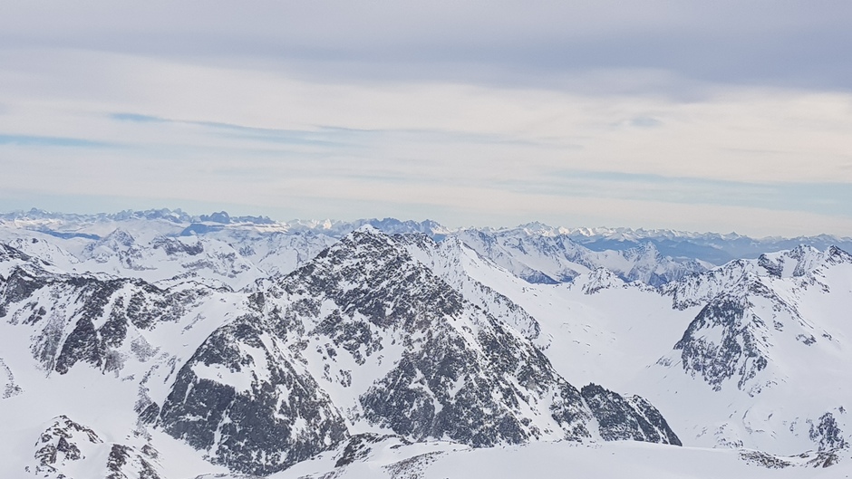 Stubaier gletsjer een geweldig panorama 