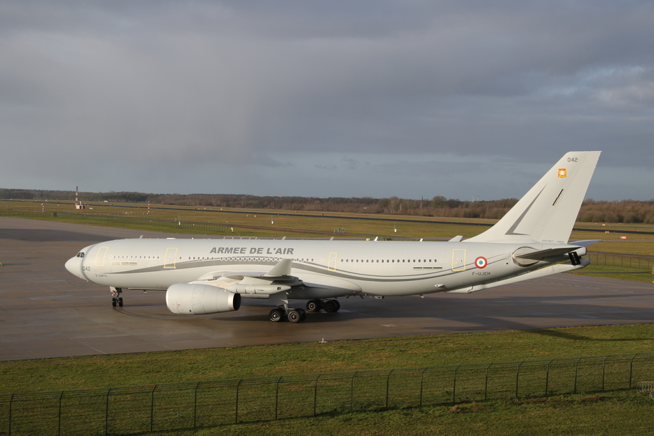 20200219 Eerste bezoek van een Franse Luchtmacht A330 MRTT op vlb Eindhoven, over een paar maanden zal de Nederlandse A330 MRTT hier arriveren