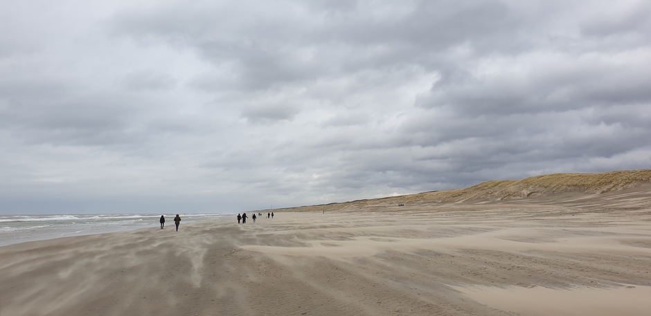 Weerfoto vanmiddag strand Noordwijk