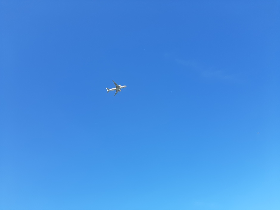 Vliegtuig in de lucht