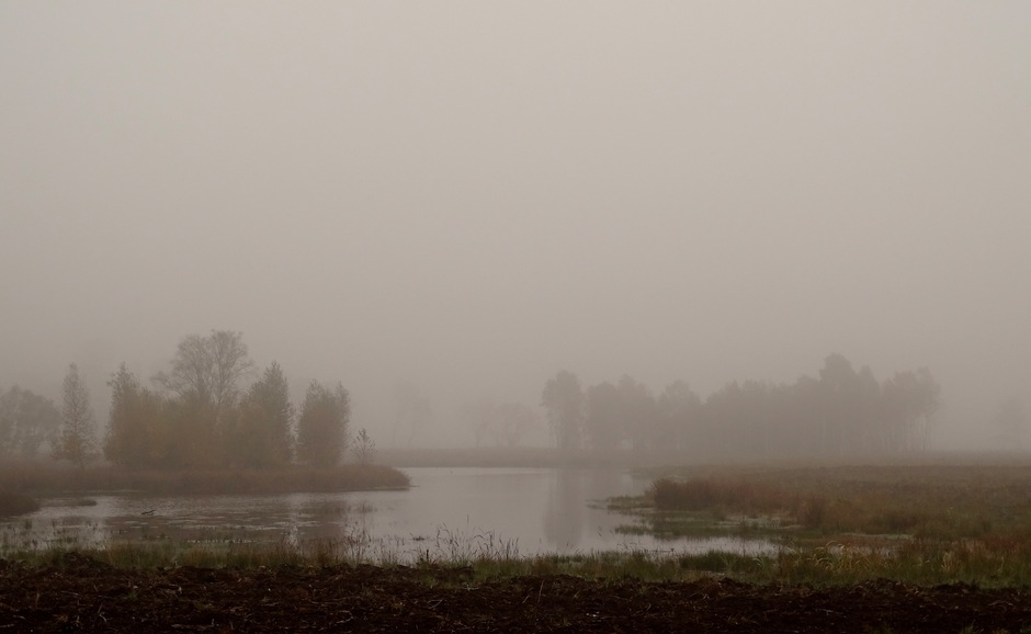 Dichte mist vanochtend in Twente! 