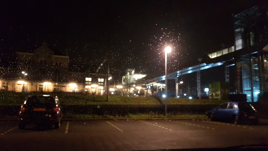 Motregen in Geldermalsen om 5.30 uur 
