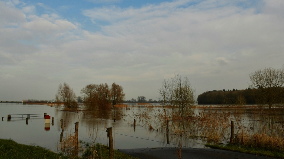 Hoogwater in de IJssel