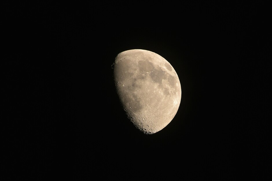 De maan om 22:30