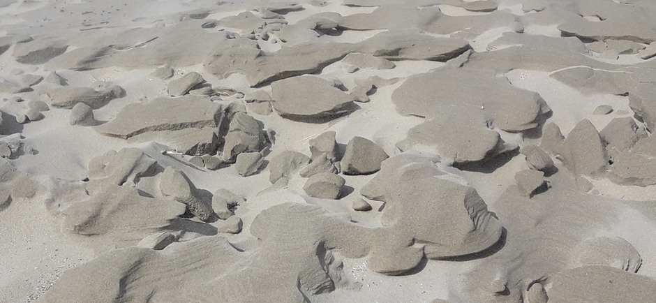 Zand gevormd door de wind