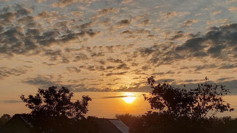 Een mooie zonsopkomst in z.w. Brabant 