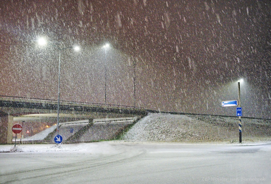 Hevige sneeuwval Eindhoven 