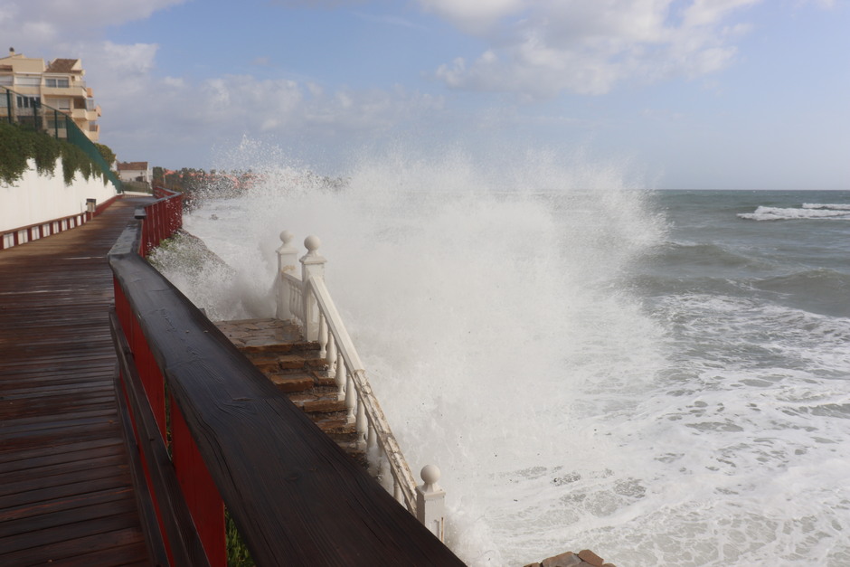 Storm op komst aan de Costa del Sol