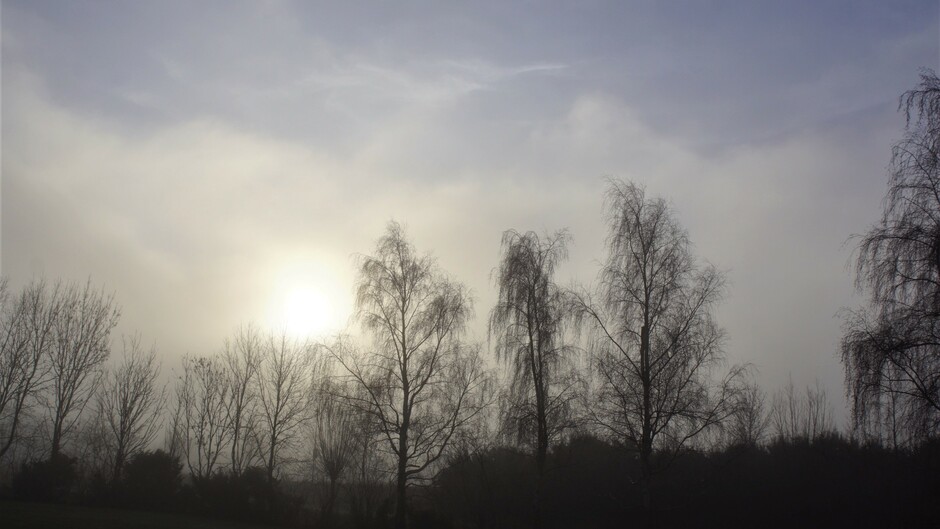 de zon breekt door de mist 4 gr 
