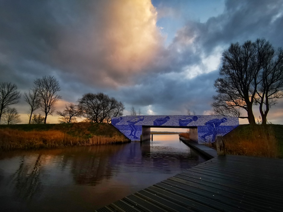 Nog geen ijs in Fryslân Elfsteden brug Gytsjerk