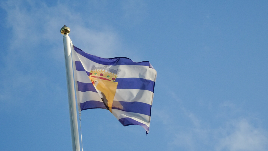 Zeeuws/Haagse vlag in de wind