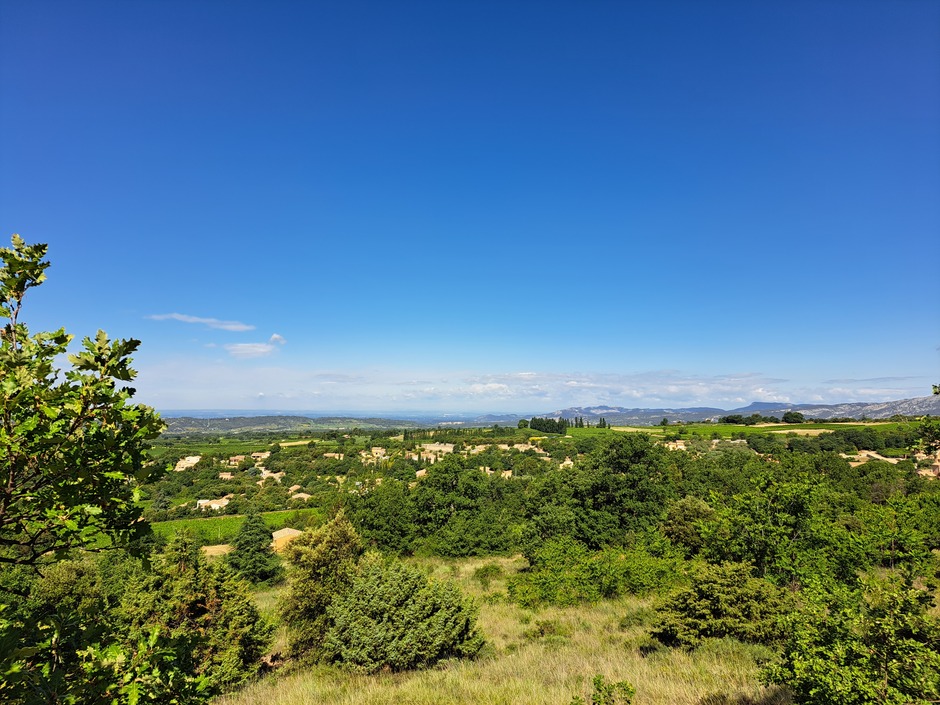 Mooi uitzicht over de Provence 