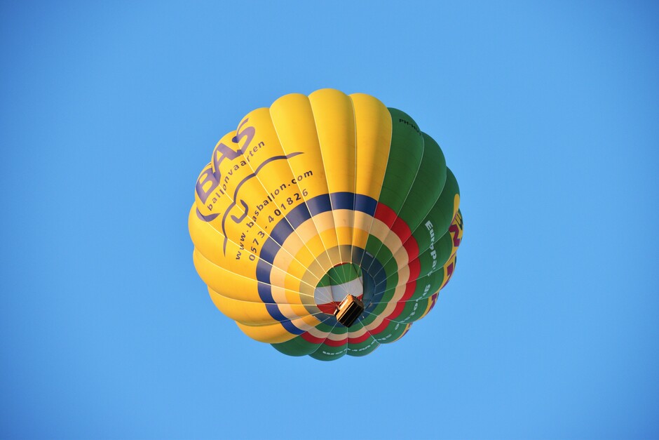 Luchtballon boven je hoofd