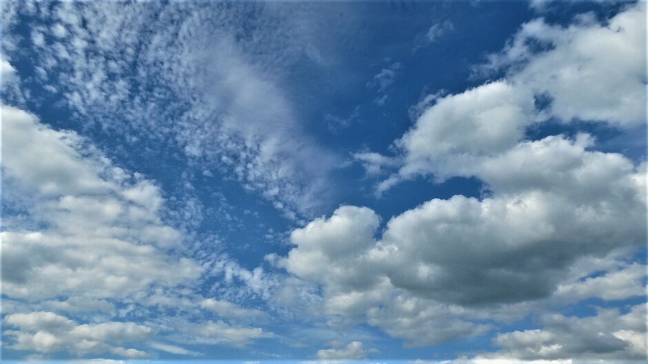 diverse mooie wolkenluchten waren er te zien vanmiddag