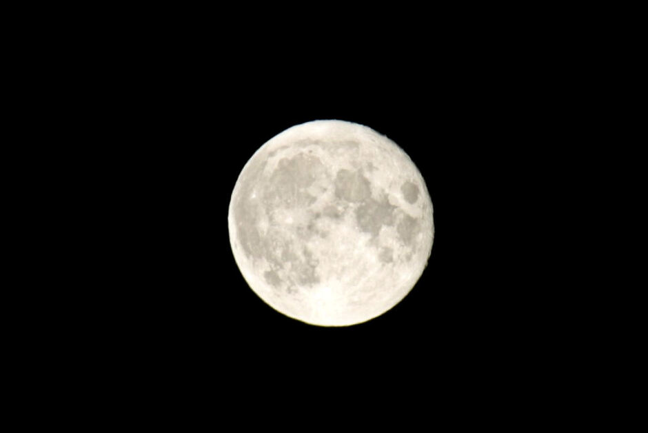 Volle maan goed te zien