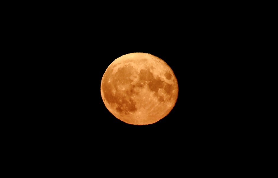 Volle maan afgelopen nacht