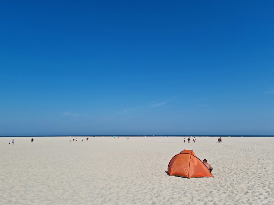 Rustig op het strand op Texel