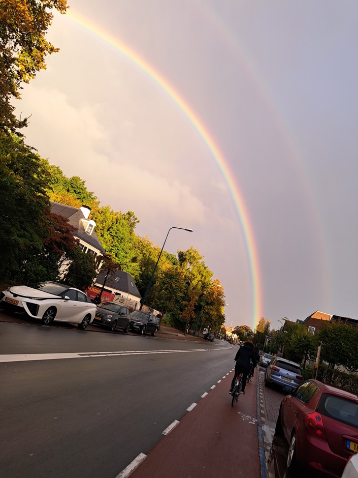 Regenboog foto Leiden