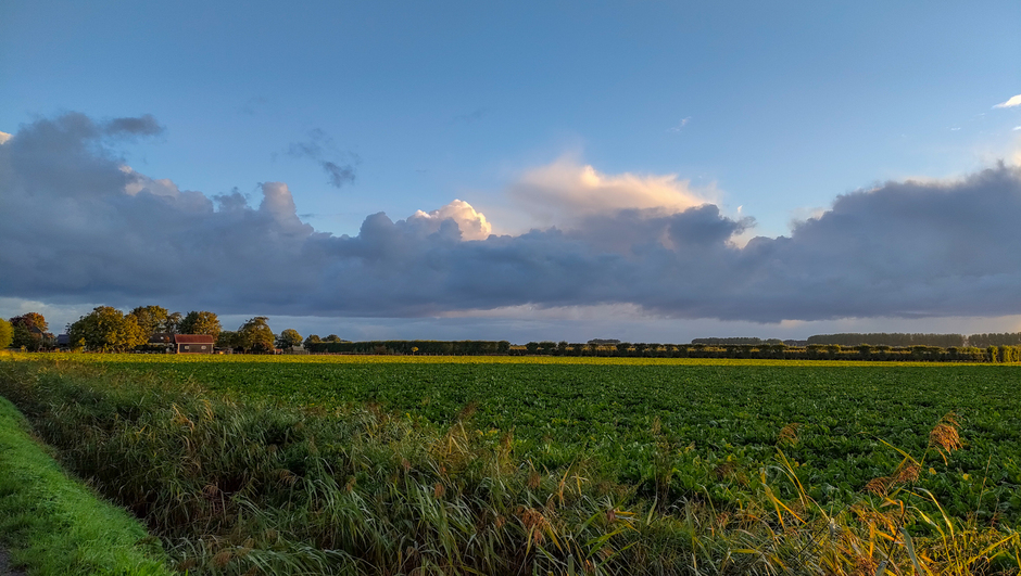 Wolkenband in de polder
