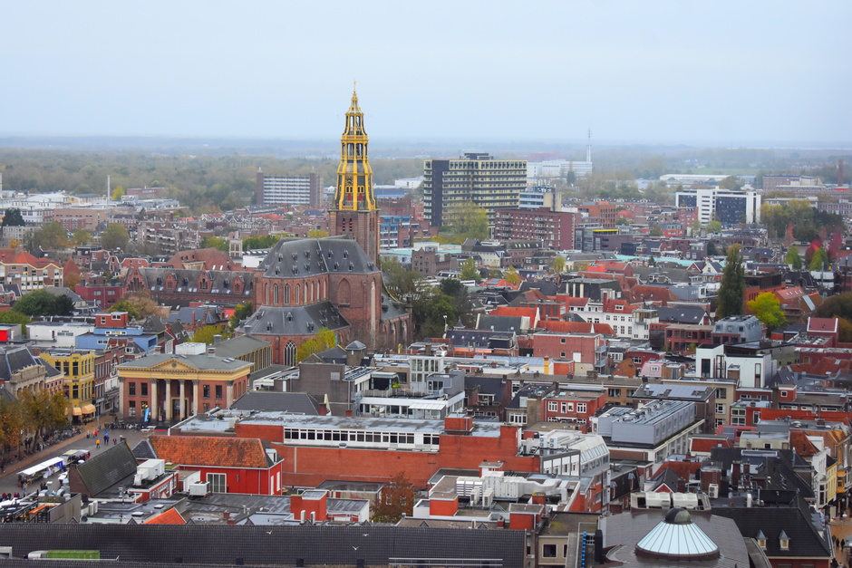 Stad Groningen Tussen de regen door