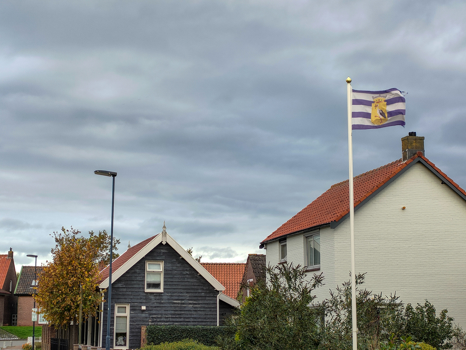 Haagse/Zeeuwse vlag in de wind