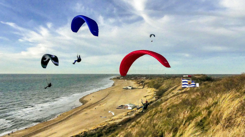 Ideale wind thermiek voor paragliders