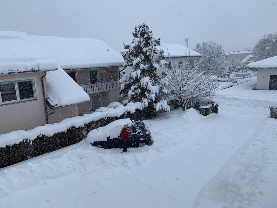 Zware sneeuwval in Kärnten.