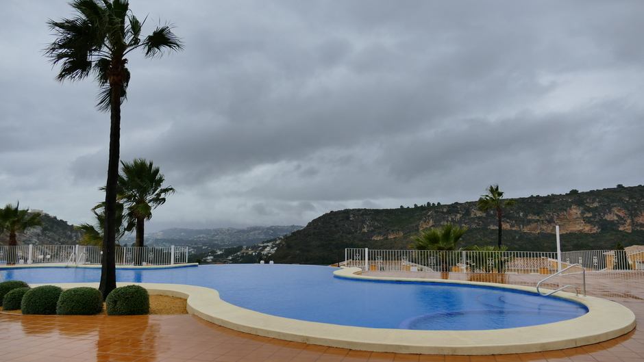 Costa Blanca zwaar bewolkt en regen 