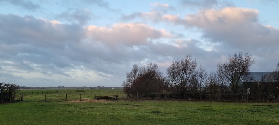 Onstuimige wolkenluchten boven Texel