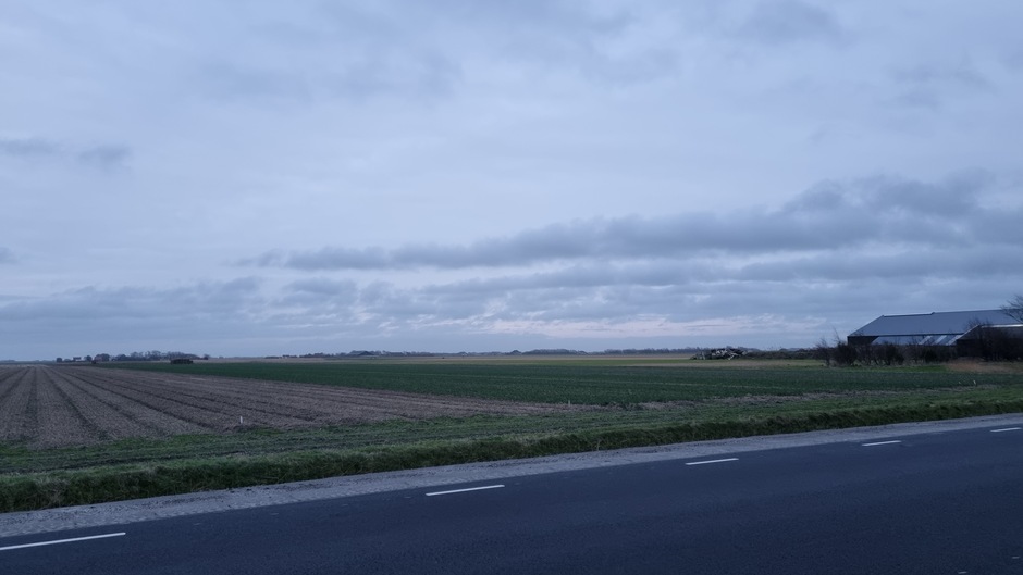 Wolkenvelden boven Texel