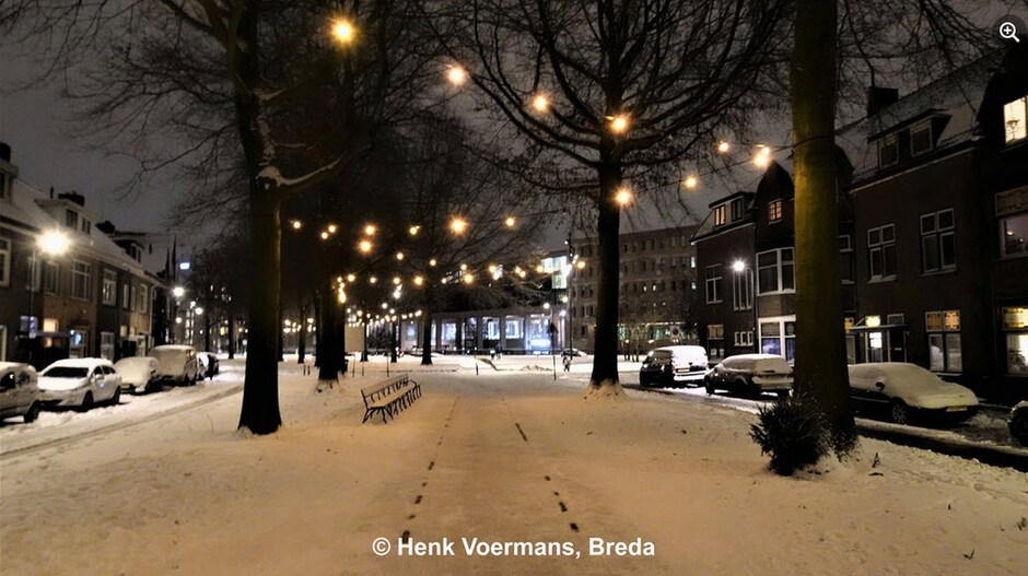 ARCHIEF SNEEUWFOTO'S UIT 2021 ! Op 7 februari lag er sneeuw in Breda.