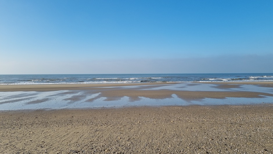 Rustige Noordzee bij Texel